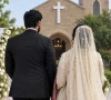 christian marriage ceremony at a church photo ai generated