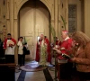 christian worshippers mark palm sunday following the cancellation of the traditional palm sunday procession from the mount of olives amid restrictions on gathering in large groups and the us israel conflict with iran at the latin patriarchate of jerusalem in jerusalem s old city march 29 2026 photo reuters