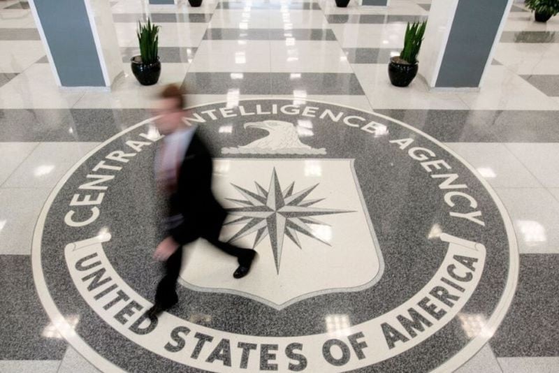 the lobby of the cia headquarters building in langley virginia us on august 14 2008 photo reuters