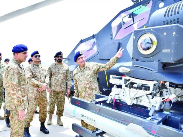 coas field marshal syed asim munir is being briefed about z 10me attack helicopter in multan photo app coas field marshal syed asim munir is being briefed about z 10me attack helicopter in multan photo app