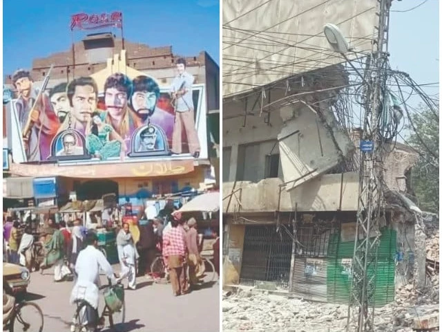 rose cinema once a bustling hub of film and community life in rawalpindi stands in stark contrast to its present day ruins the left image captures its vibrant heyday the right reveals the silent aftermath photos express rose cinema once a bustling hub of film and community life in rawalpindi stands in stark contrast to its present day ruins the left image captures its vibrant heyday the right reveals the silent aftermath photos express
