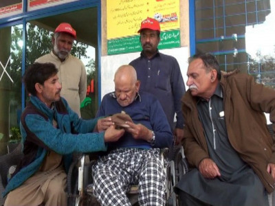 senior citizen released from indian captivity reunited with family
