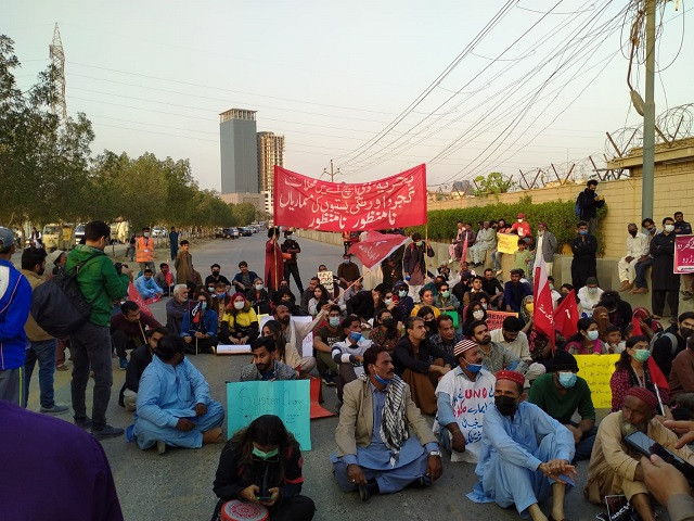 climate march was held in karachi on sunday photo twitter