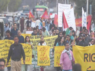 karachi climate march 2025 demands end to fossil projects