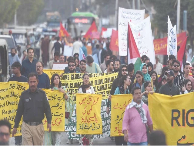 Karachi Climate March 2025 demands end to fossil projects