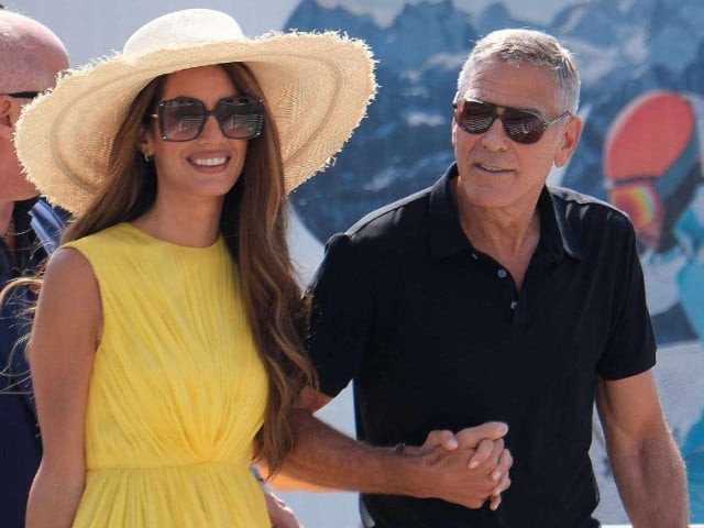 amal clooney and george clooney arrive in style for venice film festival 2024