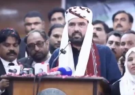 k p cm sohail afridi addressing a lawyers convention in karachi on monday september 7 2026 screengrab k p cm sohail afridi addressing a lawyers convention in karachi on monday september 7 2026 screengrab