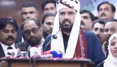k p cm sohail afridi addressing a lawyers convention in karachi on monday september 7 2026 screengrab