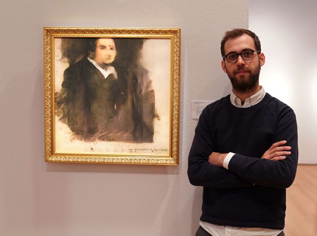 Obvious co-founder Pierre Fautrel stands beside