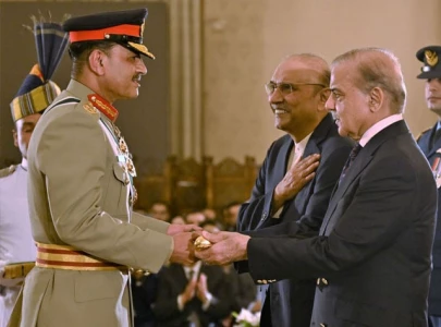 coas gen asim munir formally receives baton of field marshal