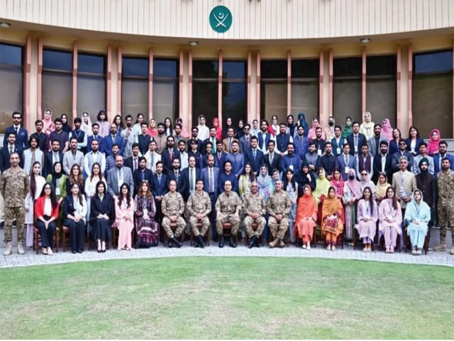 photo op chief of defence forces field marshal syed asim munir poses with the participants of the 20th national workshop balochistan at the general headquarters in rawalpindi photo inp photo op chief of defence forces field marshal syed asim munir poses with the participants of the 20th national workshop balochistan at the general headquarters in rawalpindi photo inp