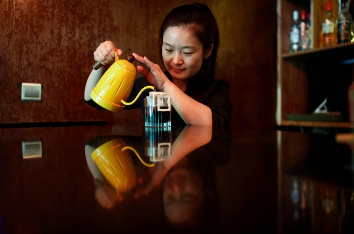 a barista makes drip coffee at the la tercera cafe in beijing china may 6 2017 photo reuters