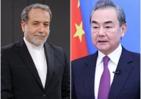 foreign minister of iran abbas araghchi l and foreign minister of china wang yi photos file