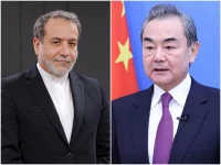 foreign minister of iran abbas araghchi l and foreign minister of china wang yi photos file