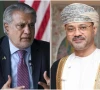foreign minister ishaq dar l and oman s foreign minister badr bin hamad al busaidi photos file
