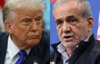 a combination photo of us president donald trump iran president masoud pezeshkian photo reuters