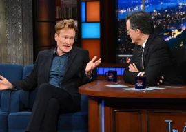 conan o brien gets his i told you so moment with stephen colbert on late night hosting advice conan o brien gets his i told you so moment with stephen colbert on late night hosting advice