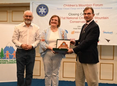 children schooled on mountain conservation