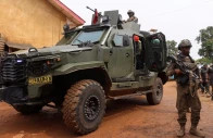 congolese soldiers from the armed forces of the democratic republic of the congo fardc keep guard during a visit by minister of defense guy kabombo muadiamvita and military governor major general somo kakule evariste in beni territory in north kivu province in the democratic republic of congo february 10 2025 reuters