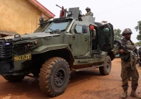 congolese soldiers from the armed forces of the democratic republic of the congo fardc keep guard during a visit by minister of defense guy kabombo muadiamvita and military governor major general somo kakule evariste in beni territory in north kivu province in the democratic republic of congo february 10 2025 reuters