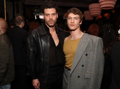 connor storrie and fran ois arnaud attend saint laurent grammys after party in la