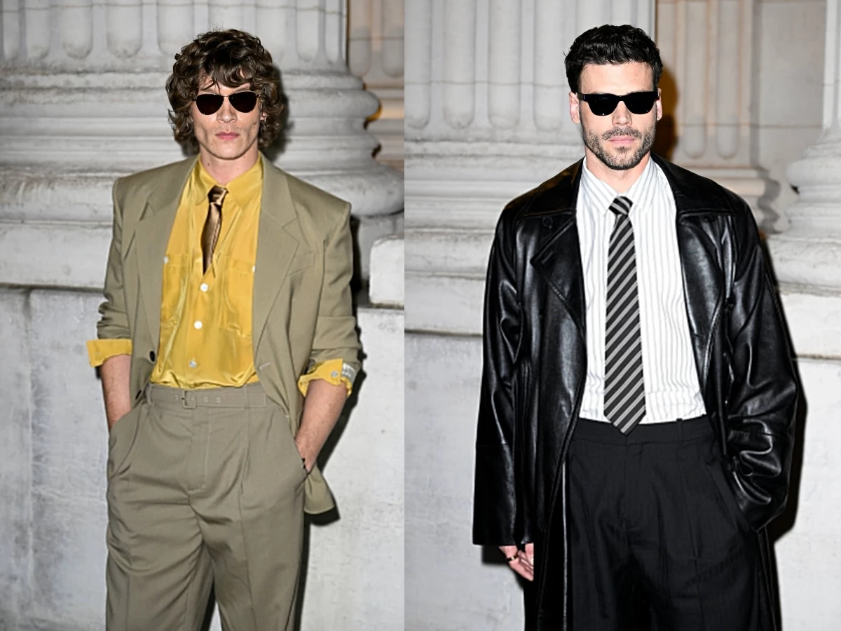 connor storrie and fran ois arnaud spotted separately in paris after saint laurent show