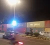 containers placed in islamabad to seal the capital s red zone as protesters are expected to head towards the federal capital following announcements by political parties screengrab