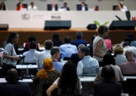 negotiators attend a plenary session during the un climate change conference cop30 in belem brazil november 21 2025 photo afp negotiators attend a plenary session during the un climate change conference cop30 in belem brazil november 21 2025 photo afp