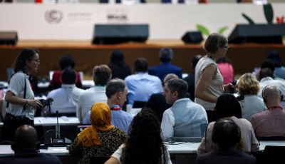 negotiators attend a plenary session during the un climate change conference cop30 in belem brazil november 21 2025 photo afp