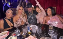 ne yo steps out publicly with all four girlfriends in polyamorous display