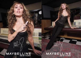 miley cyrus named the new global face of maybelline