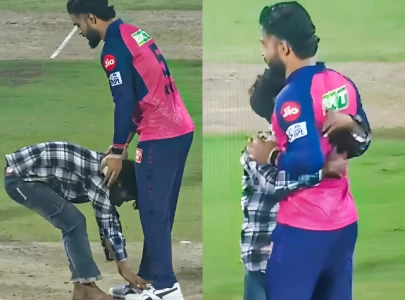 social media trolls riyan parag as fan invades pitch to touch his feet