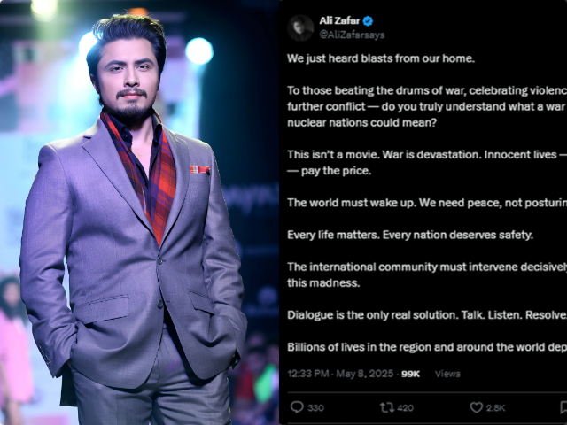 Ali Zafar urges ‘dialogue’ to resolve India-Pakistan conflict | The Express Tribune