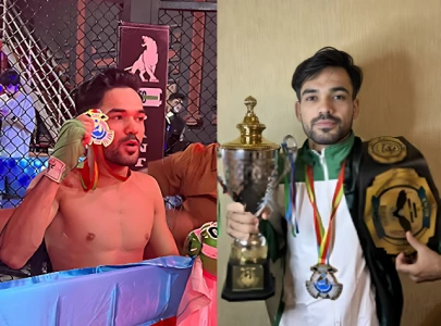 watch pakistani kickboxer agha kaleem kos opponent in 15 seconds