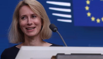 estonia s prime minister kaja kallas takes part in a press conference during a european union leaders summit in brussels belgium june 28 2024 reuters yves herman file photo