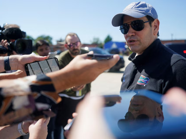 US Secretary of State Marco Rubio speaks to members of the media, before departing for Israel at Joint Base Andrews, Maryland, US, September 13, 2025. Photo: Reuters