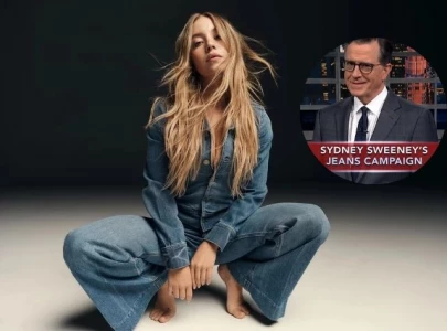 stephen colbert weighs in on sydney sweeney s controversial american eagle ad stephen colbert weighs in on sydney sweeney s controversial american eagle ad