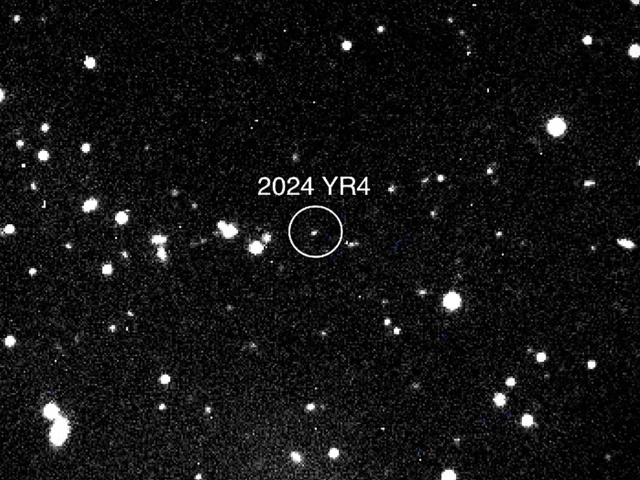 a picture provided by nasa shows asteroid 2024 yr4 as observed by the magdalena ridge 2 4m telescope at the new mexico institute of technology on 27 january 2025 photograph nasa magdalena ridge 2 4m telescope new mexico institute of technology ryan afp getty images a picture provided by nasa shows asteroid 2024 yr4 as observed by the magdalena ridge 2 4m telescope at the new mexico institute of technology on 27 january 2025 photograph nasa magdalena ridge 2 4m telescope new mexico institute of technology ryan afp getty images
