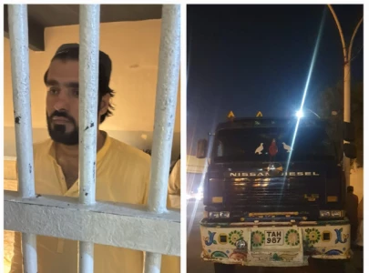 dumper driver who fled after hitting police vehicle on sharea faisal arrested