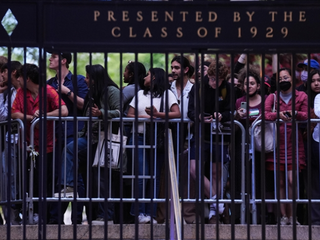 New York police detain pro-Palestinian demonstrators after Columbia library protest Photo: AA