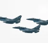 pakistan air force j 10c fighter jets perform at a rehearsal ahead of pakistan s national day parade in islamabad on march 21 2024 photo by aamir qureshi afp via getty images aamir qureshi