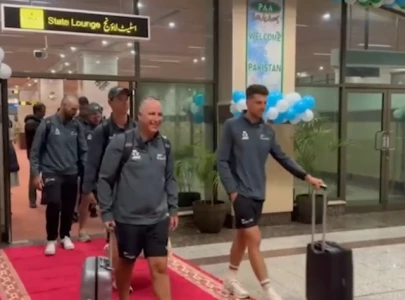 new zealand arrive in lahore for tri nation series ct 2025