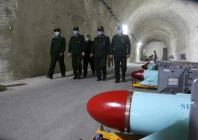 major general hossein salami visits an underground missile site of iran s revolutionary guards at an undisclosed location in the gulf in this picture obtained on january 8 2021 irgc wana west asia news agency handout via reuters
