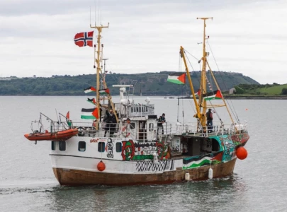 gaza bound aid ship intercepted as israel announces partial humanitarian pause