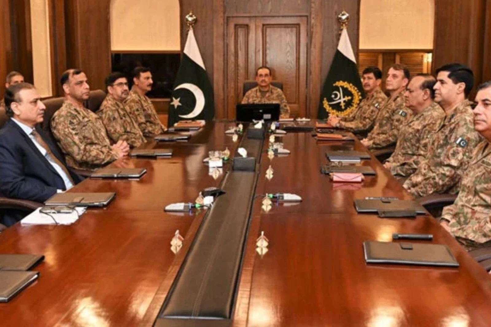 chief of army staff coas general syed asim munir chairs special corps commanders conference ccc meeting at general headquarters ghq in rawalpindi on may 2 2025 photo ispr chief of army staff coas general syed asim munir chairs special corps commanders conference ccc meeting at general headquarters ghq in rawalpindi on may 2 2025 photo ispr