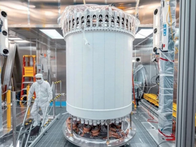 the lux zeplin dark matter experiment main detector in a surface lab before installation underground at the sanford underground research facility in lead south dakota photo reuters the lux zeplin dark matter experiment main detector in a surface lab before installation underground at the sanford underground research facility in lead south dakota photo reuters