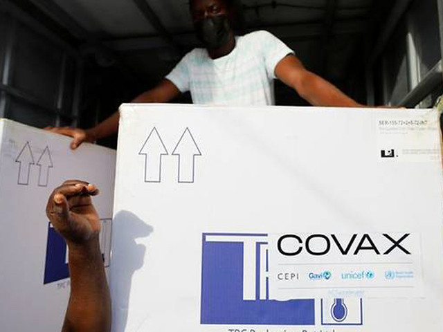 boxes of the oxford astrazeneca covid 19 vaccines redeployed from the democratic republic of congo arrive at a cold storage facility in accra ghana photo reuters file