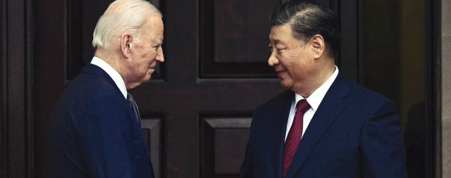 us president joe biden and china president xi jinping meet on the sidelines of the asia pacific economic cooperation apec summit in san francesco california nov 2023 us president joe biden and china president xi jinping meet on the sidelines of the asia pacific economic cooperation apec summit in san francesco california nov 2023