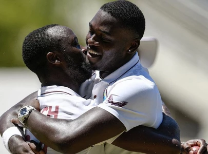 west indies down pakistan in first test after thrilling finish