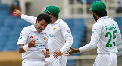 pakistan down west indies in second test to level series pakistan down west indies in second test to level series